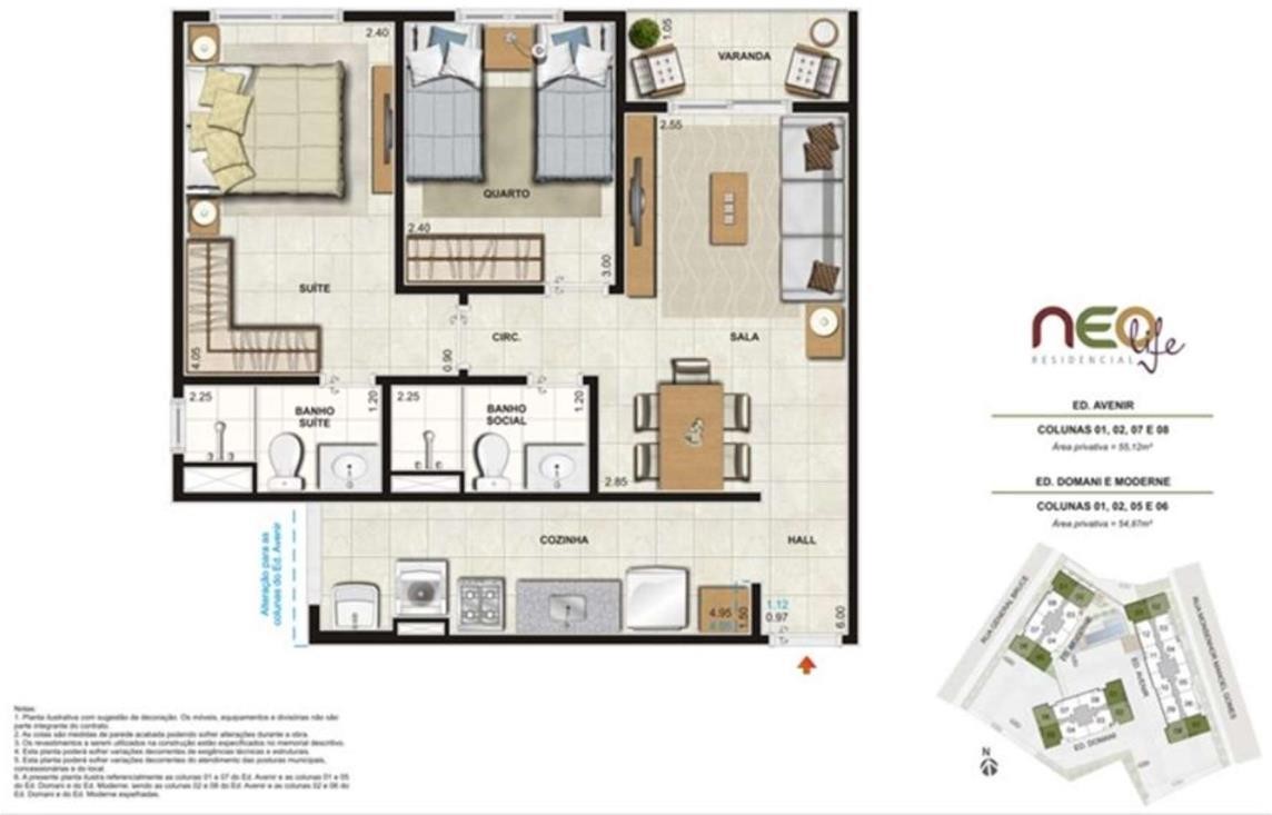 Apartamento, 2 quartos, 54 m² - Foto 10
